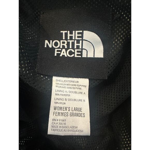 The North Face Gore Tex Light Parka Jacket Shell Beige Black Women's Size Large - Picture 10 of 16